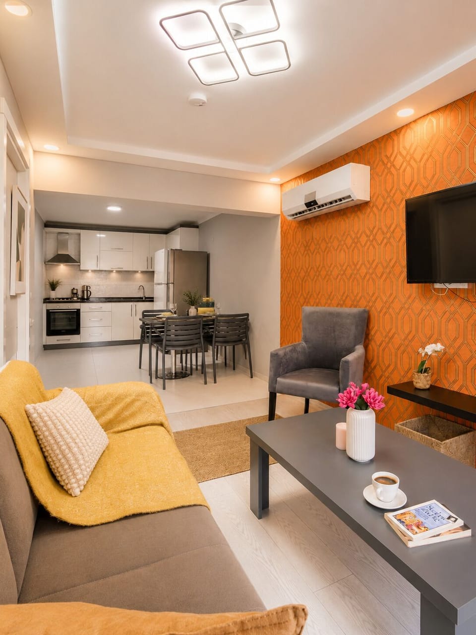 Family Condo, 2 Bedrooms, Kitchen, City View | Desk, laptop workspace, blackout drapes, soundproofing
