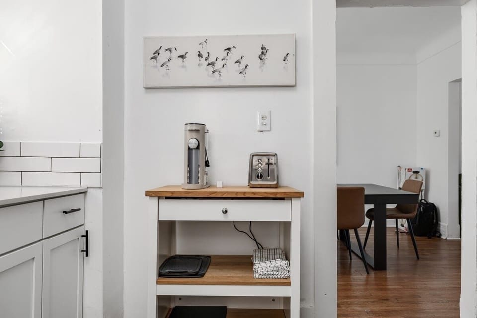 Coffee station nook for your morning brew.