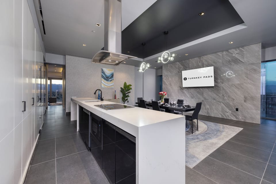 A well-designed dining area seamlessly connected to the kitchen,