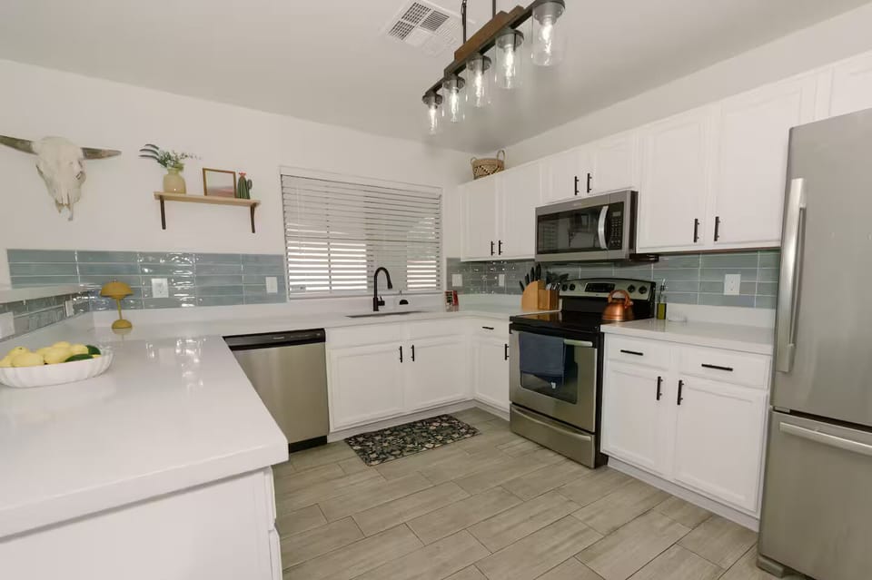 Large, open kitchen