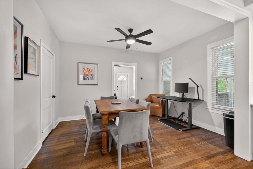 Dining Room with Table for 6 + Stand Up Work Desk