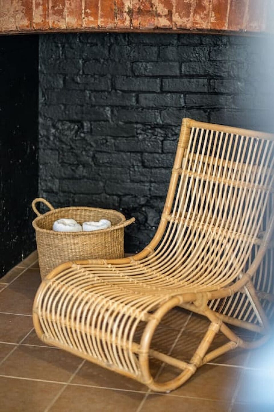 Woven textures create a calming bathing experience.
