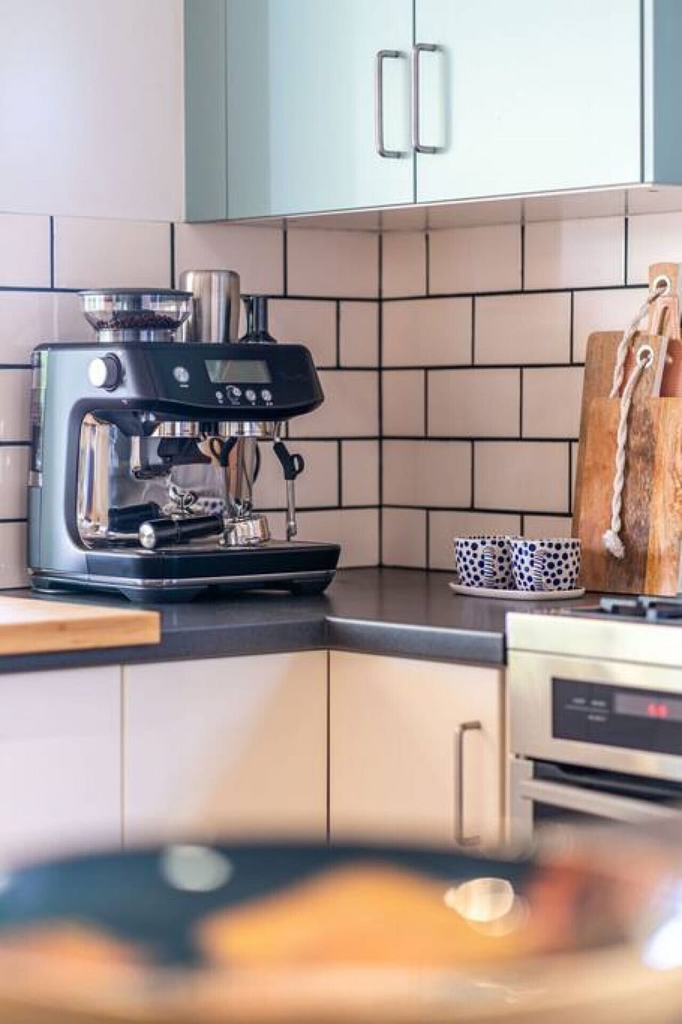 Start the morning with a freshly brewed espresso before heading out for a swim at Henley Beach.