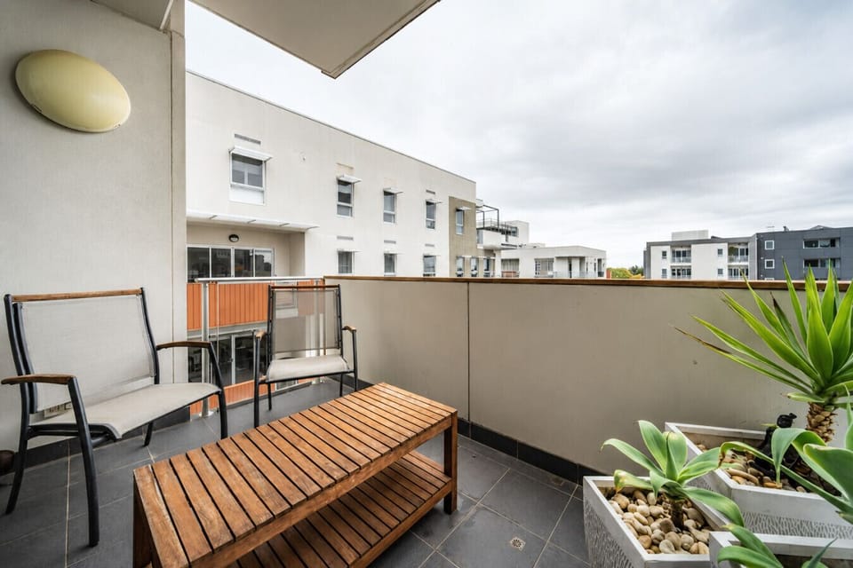 Step out onto the private balcony for a quiet moment above the city, whether it’s a slow morning coffee or an evening drink after a day exploring Adelaide.