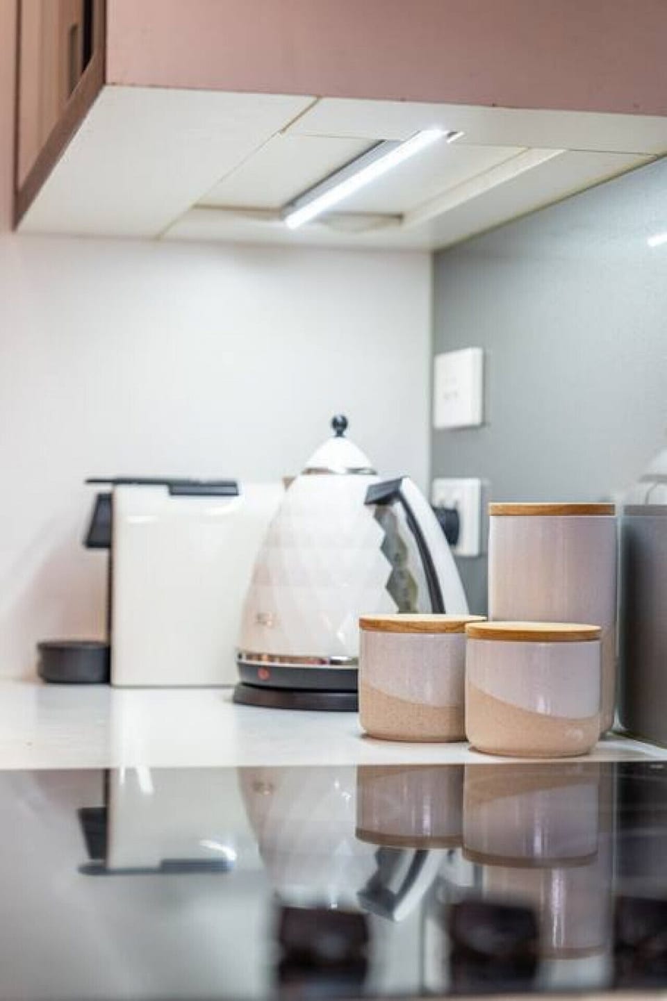Start your morning slowly with a freshly brewed coffee, adding a comforting ritual to your day.