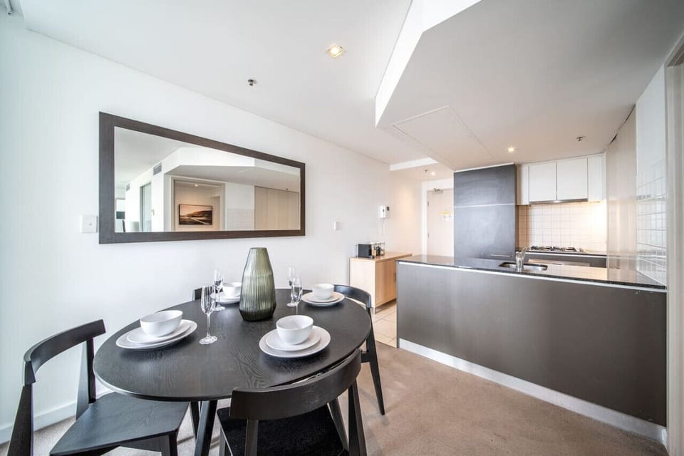 Gather around the four-seater dining table for a relaxed breakfast, dinner with local takeaway or wine and conversation at sunset.