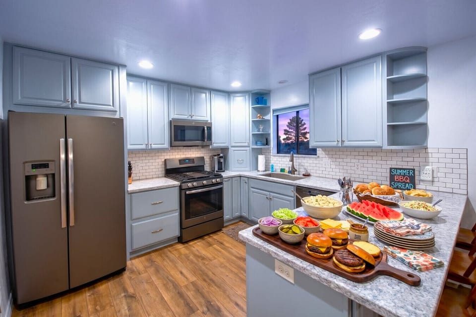 Spacious kitchen for preparing amazing meals