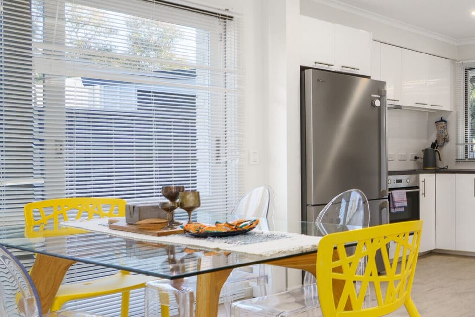 Minimalist design, maximum space,  dine in style.