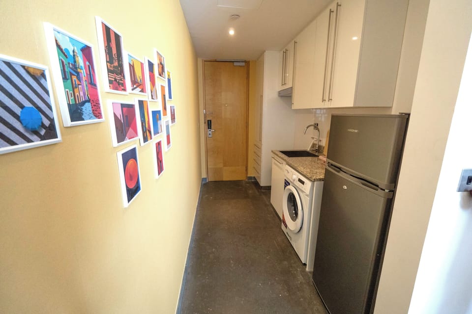 Luxury Apartment, City View | Private kitchenette | Fridge, microwave, electric kettle, toaster