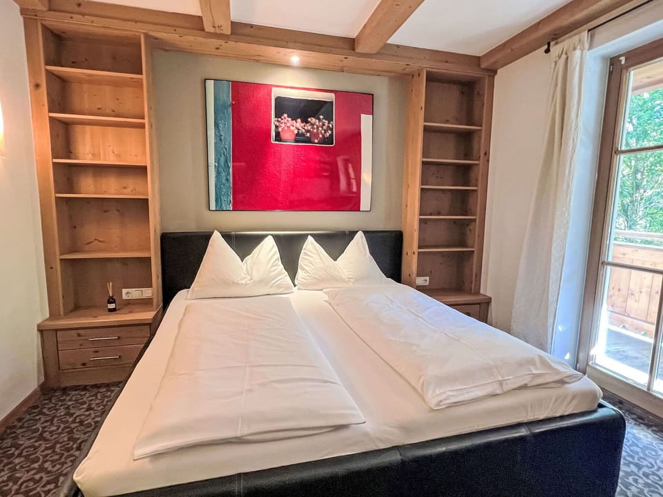 Furniture, Wood, Bedroom, Bed, Interior Design, Flooring, Floor, Bed Sheet, Bedding, Bed Frame