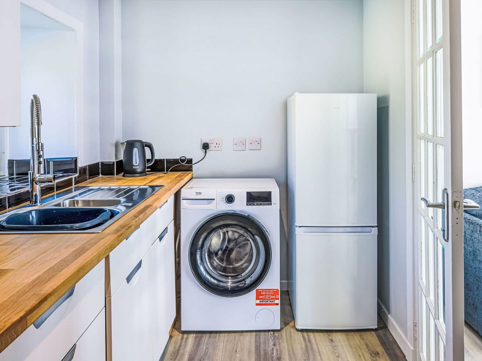 Major Appliance, Flooring, Interior Design, Floor, Washing Machine, Wood, Furniture, Room, Ceiling, Kitchen Appliance