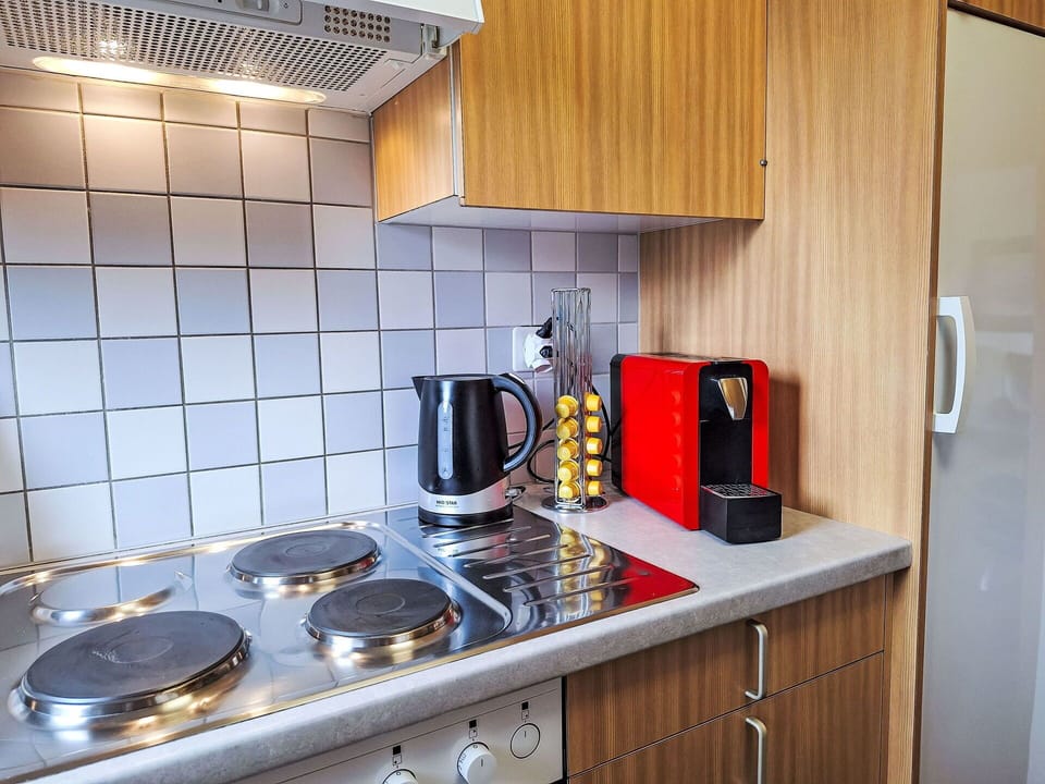 Kitchen Appliance, Kitchen, Major Appliance, Countertop, Kitchen Sink, Kitchen Stove, Sink, Interior Design, Cabinetry, Flooring