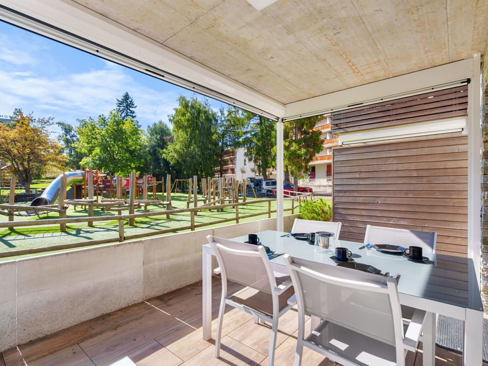 Composite Material, Apartment, Shade, Outdoor Furniture, Yard, Design, Chair, Landscaping, Courtyard, Balcony