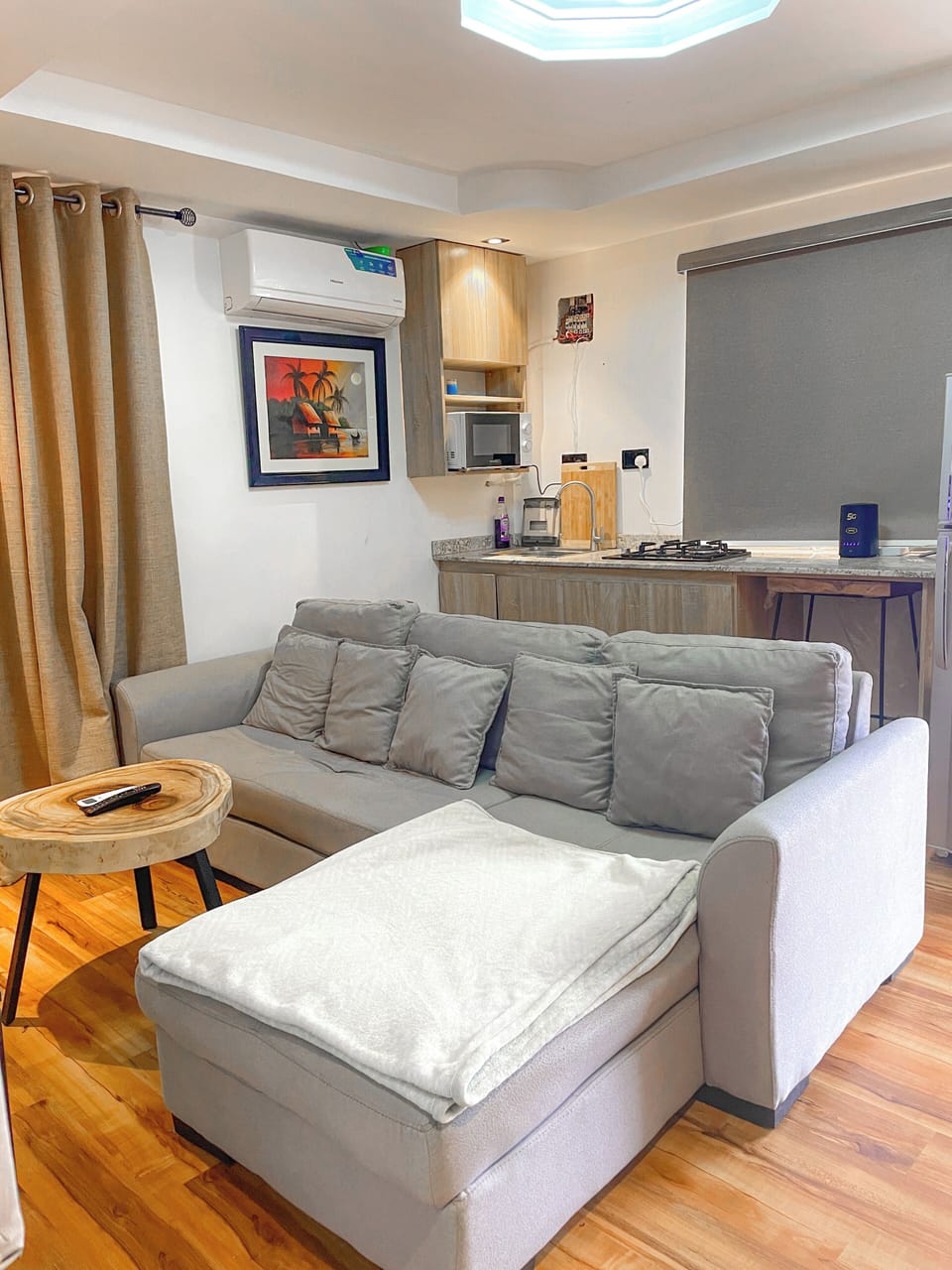 Apartment, 1 Bedroom, Smoking, Balcony | Living area