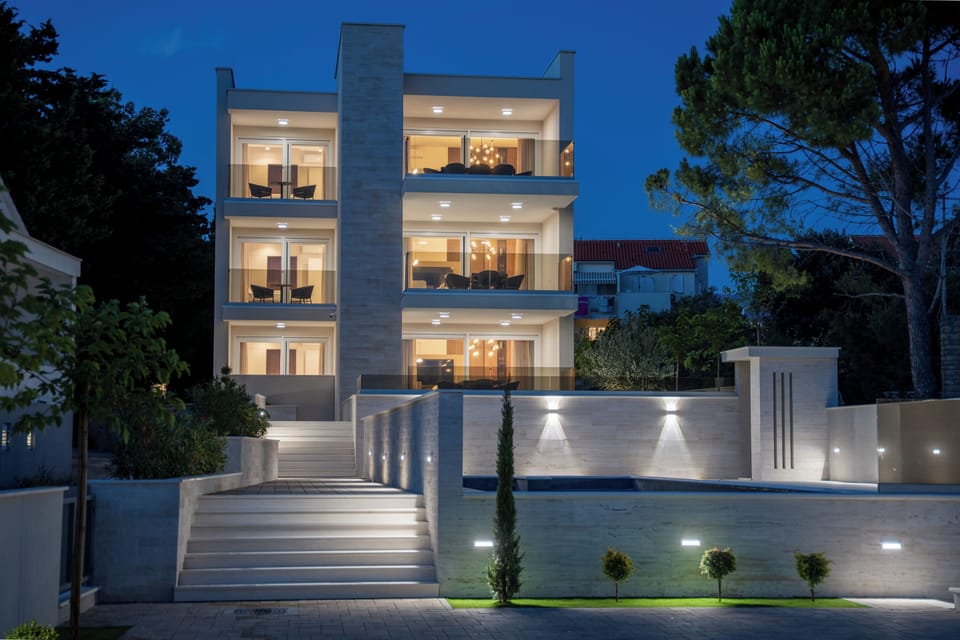 Front of property - evening/night