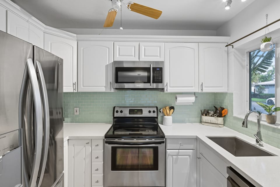 Fully-equipped kitchen with ample counter space. (Main House)