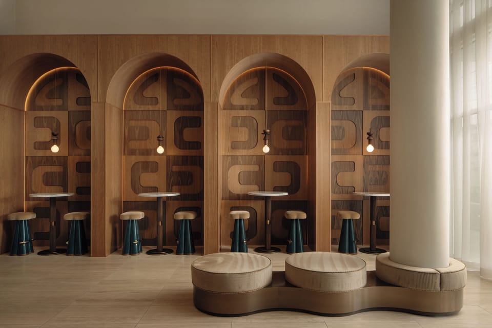 Restaurant and bar led by local culinary talent offers a modern interior and spacious area.