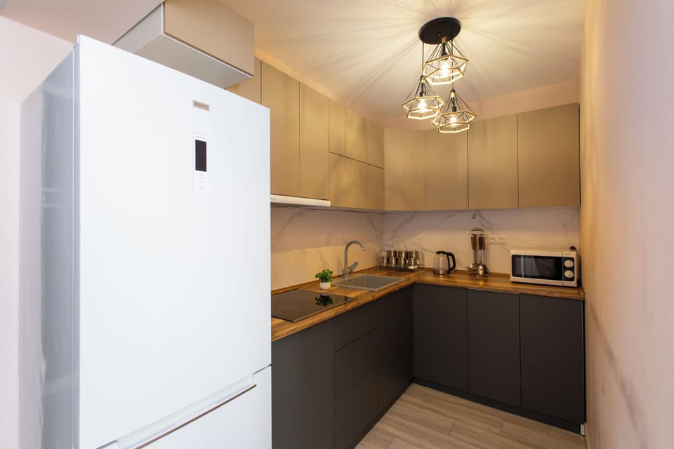 Standard Apartment, Balcony | Private kitchen | Electric kettle