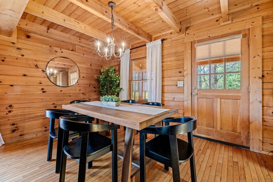 Gather around for meals and game nights.