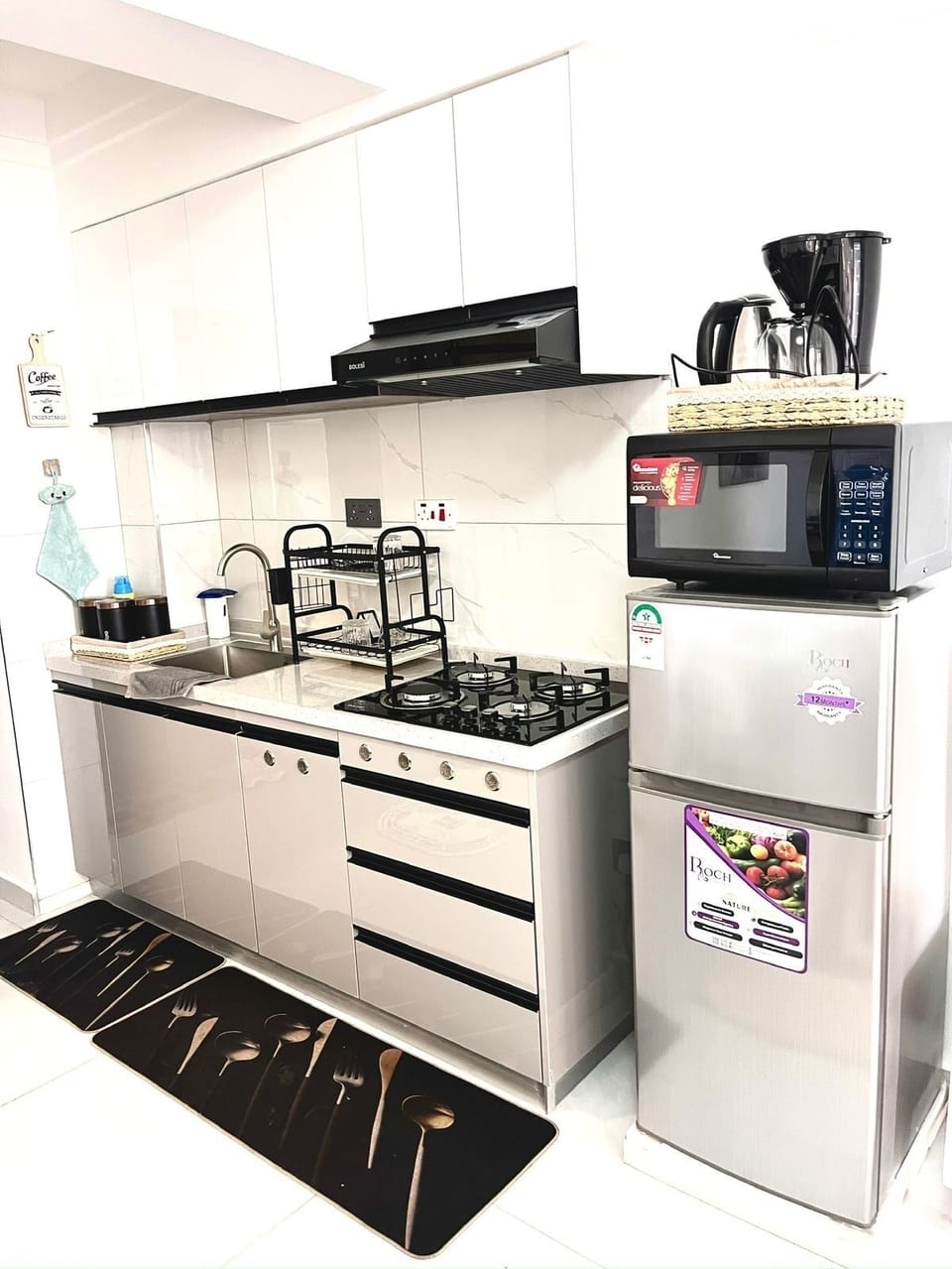 Fully stocked kitchen