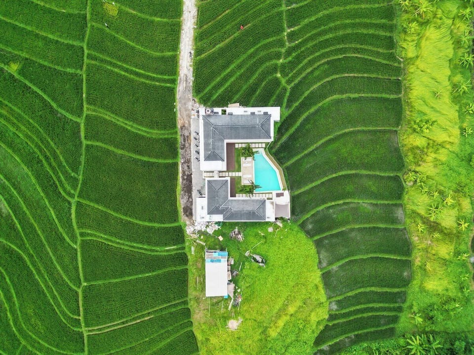 Discover tranquility at Villa Luwa’s outdoor oasis—refresh in the pool, lounge under the sun, and enjoy an outdoor shower that lets you soak up Bali’s natural beauty. #Villa Luwa