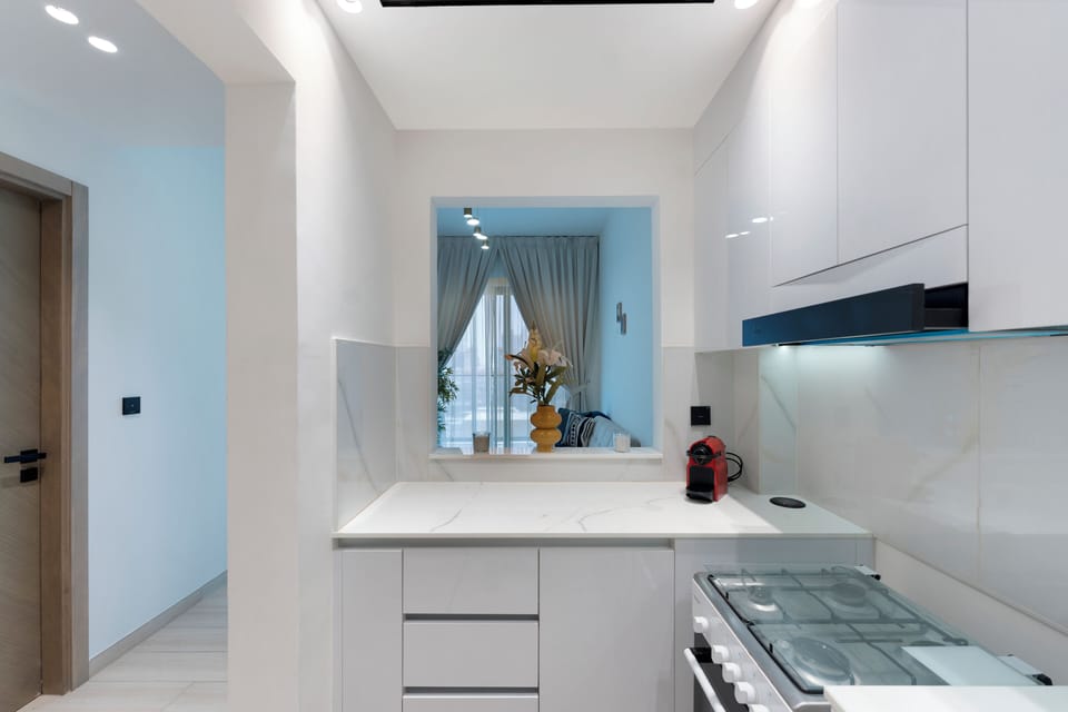 Standard Apartment, Balcony, City View | Private kitchen