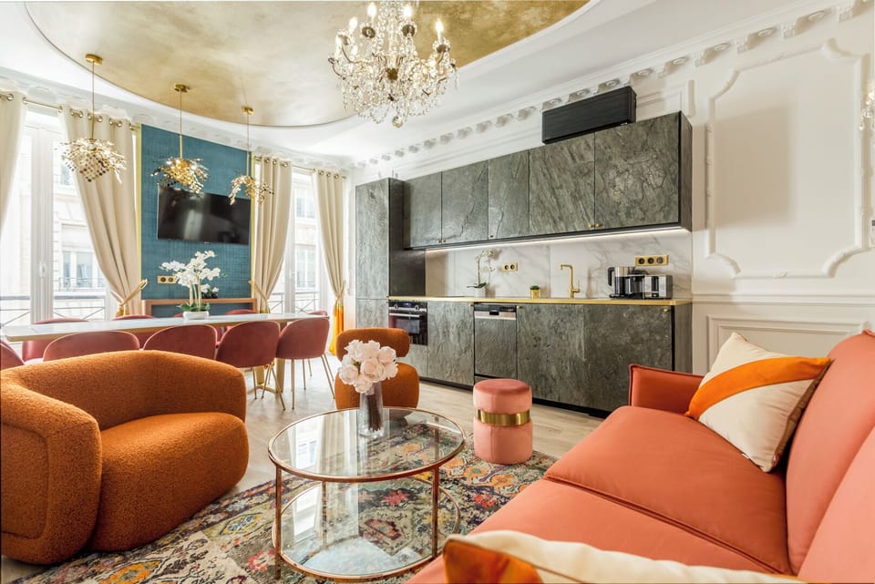 Apartment, City View | Living area | 43-inch Smart TV with cable channels, Netflix, streaming services