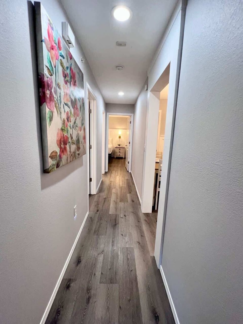 Hallway exiting master suite