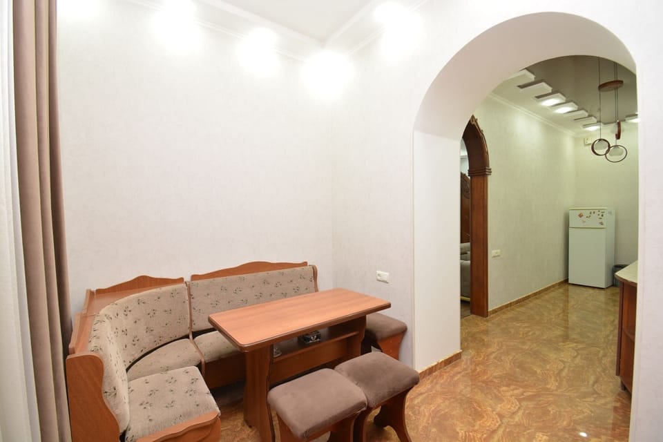 Classic Apartment, 2 Bedrooms | Private kitchen | Full-size fridge, microwave, stovetop, electric kettle