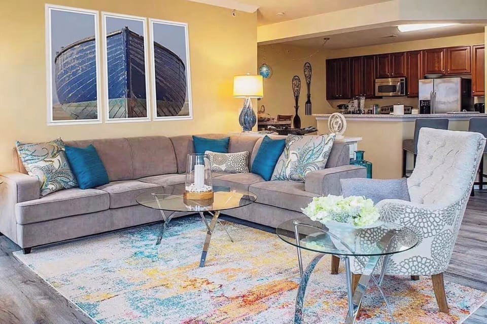 The Living Room provides a 3rd sleeping option, which is a pull-out Sofa Bed.