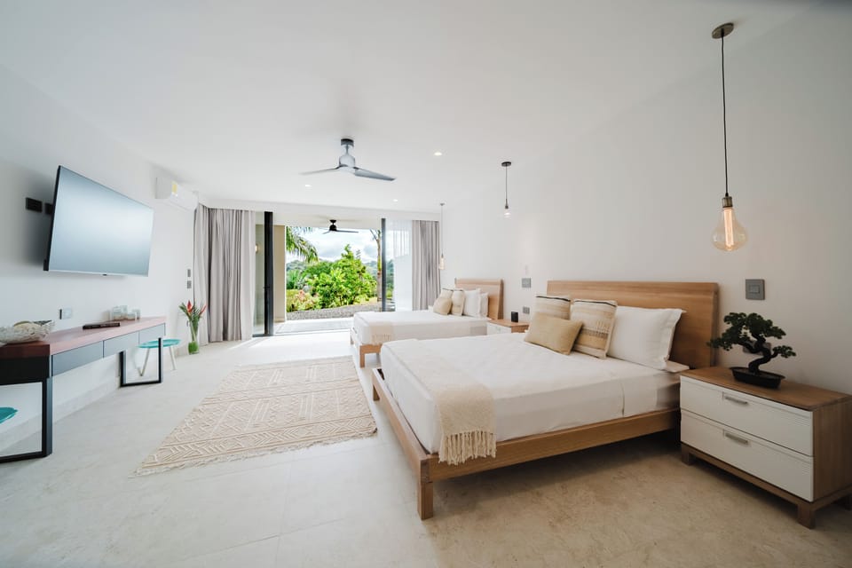 Calm bedrooms with A/C for total comfort
