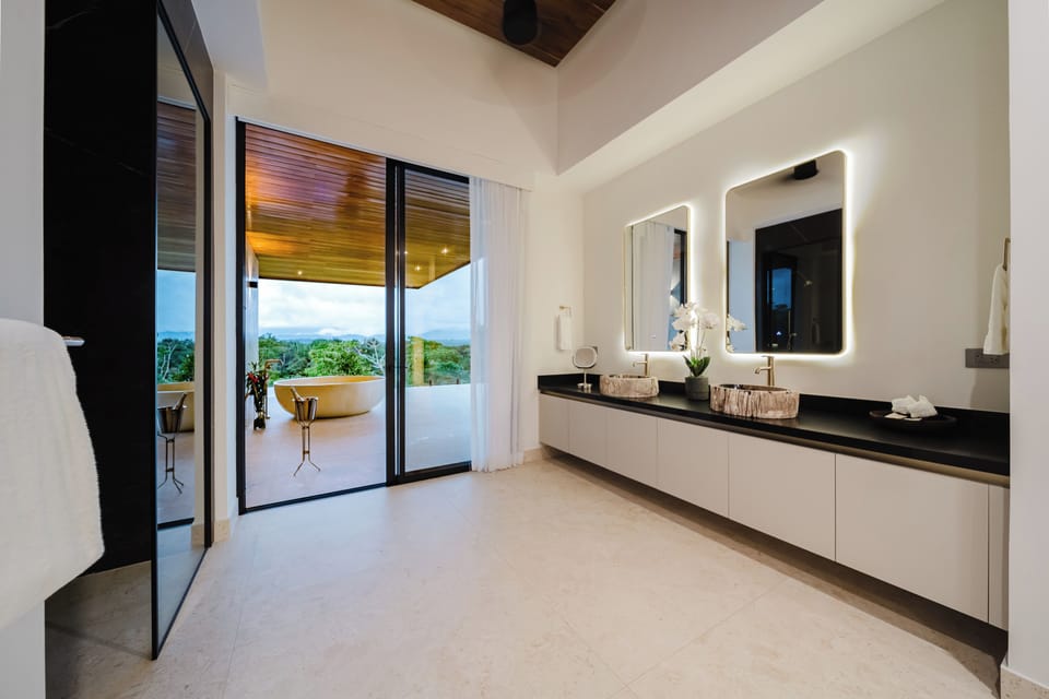 Clean, modern full bathrooms for a fresh start and finish
