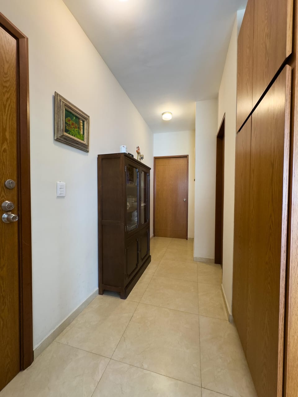 Bright, spacious hallway with ample storage
