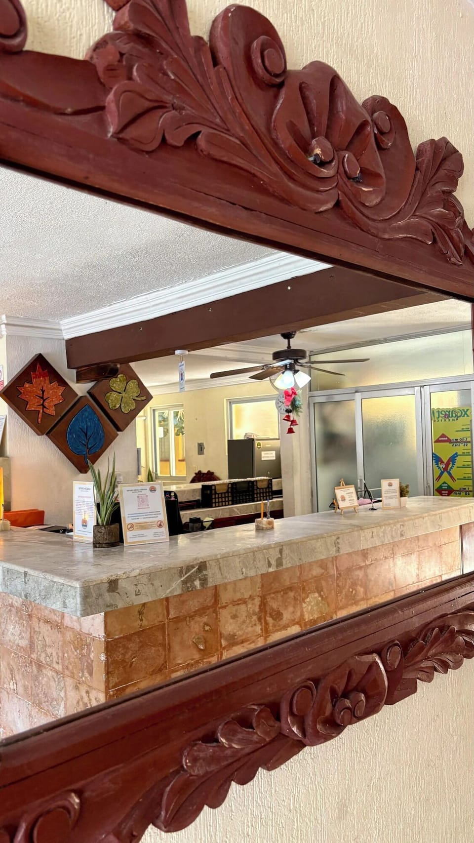 Arrive and feel welcomed at the warm, classic reception.