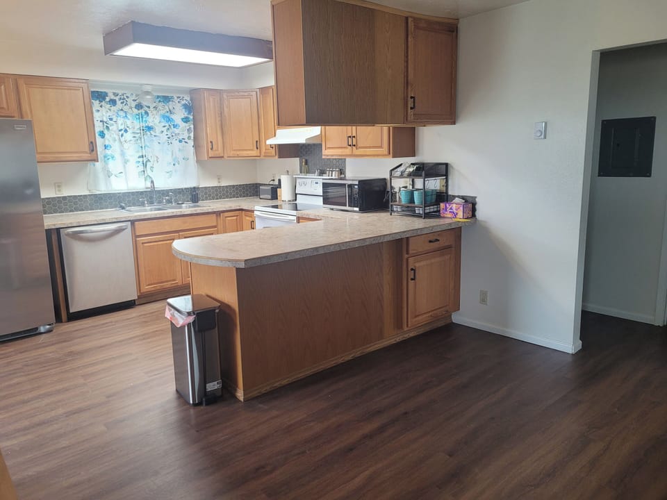Kitchen from living room