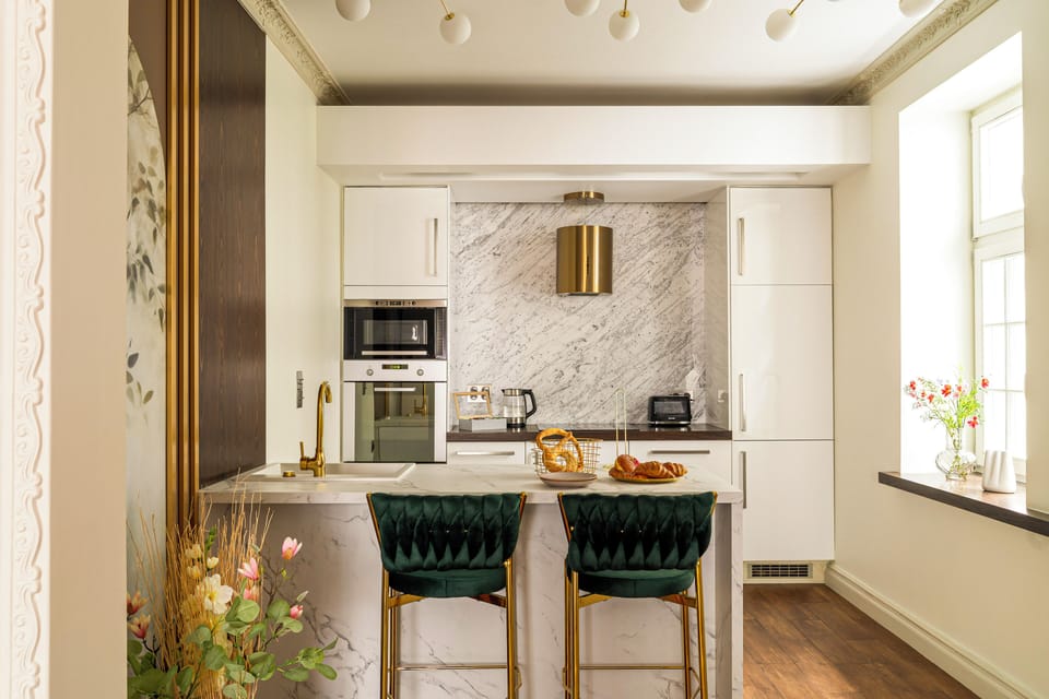 Superior Suite, City View | Private kitchen | Electric kettle, toaster