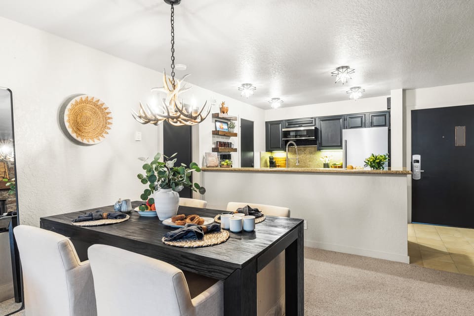 Indoor dining area.