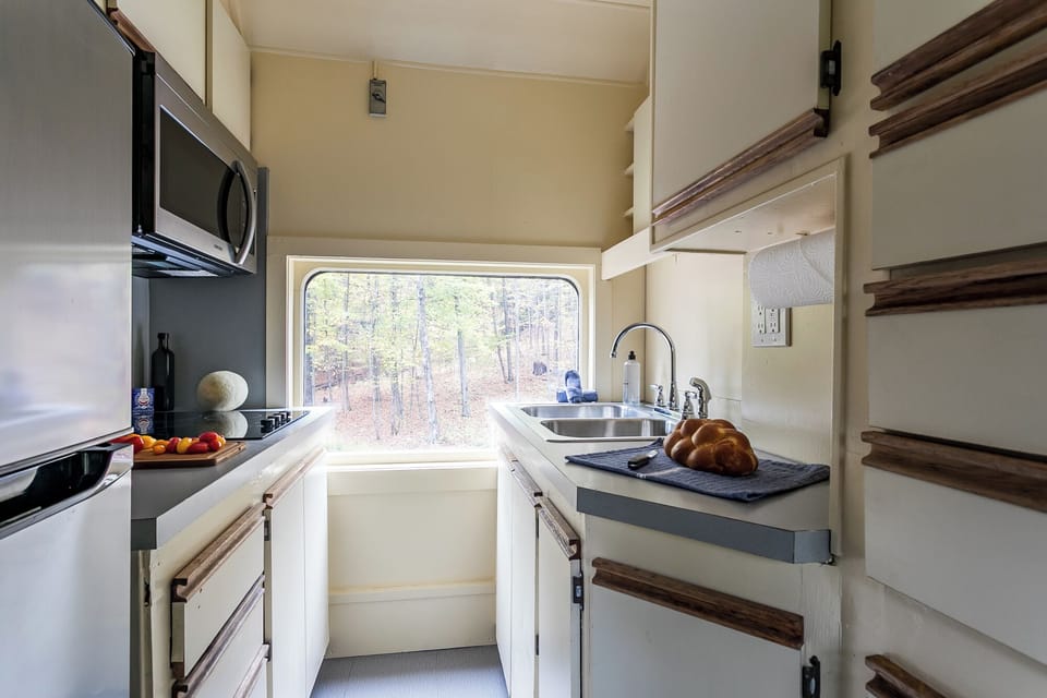 Kitchen equipped to get your day moving out of the station.