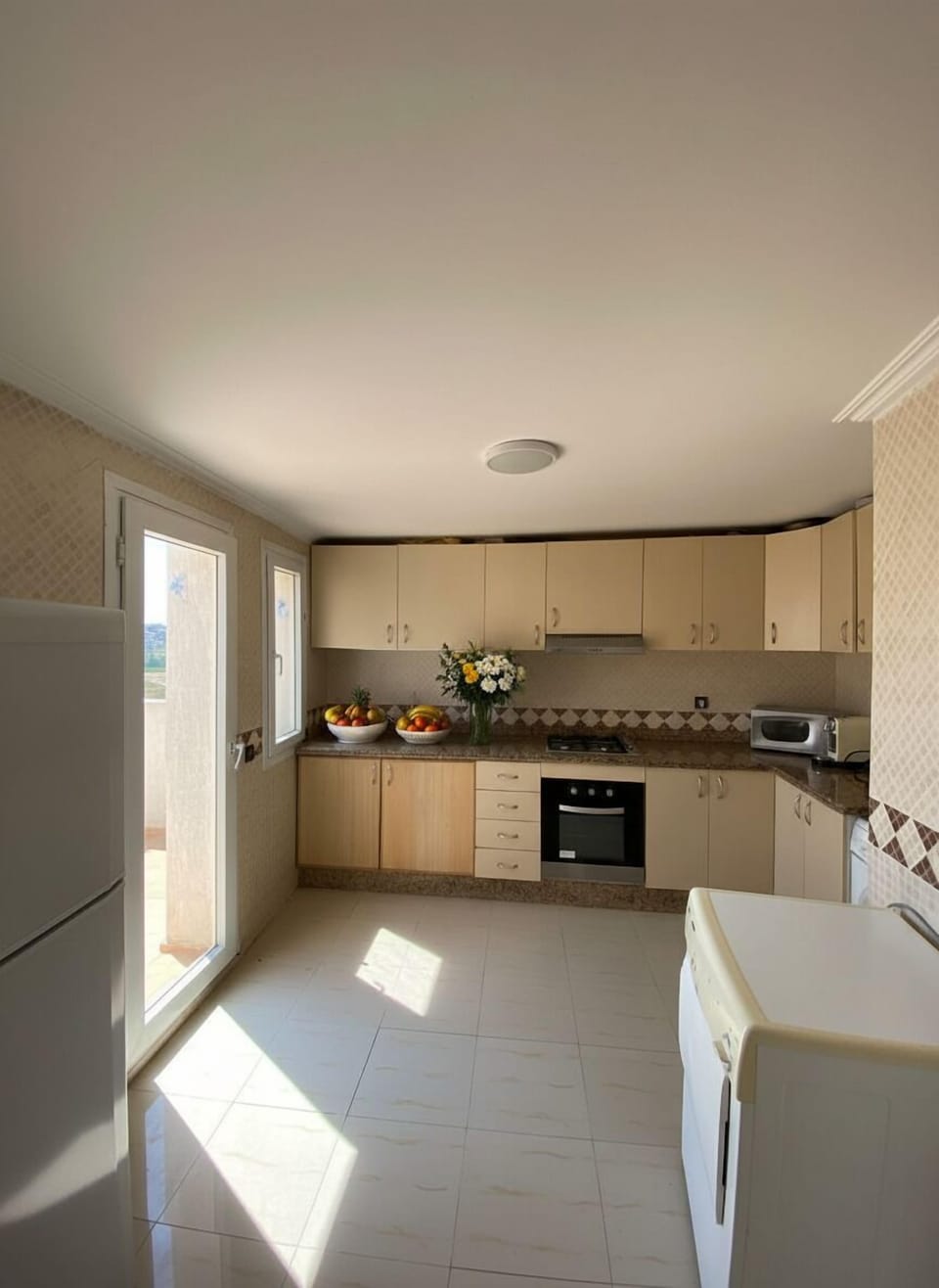 Sunlit Modern Kitchen