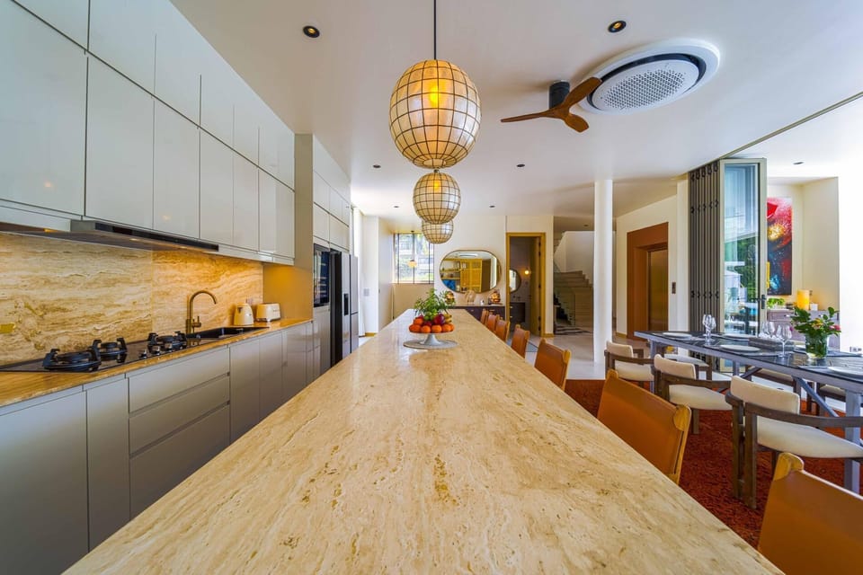Villa, Mountain View | Private kitchen | Full-size fridge, microwave, oven, stovetop