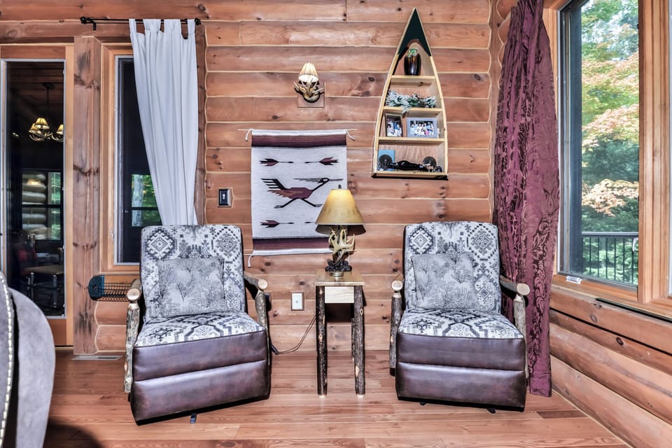 Curl up here with a good book and relax.