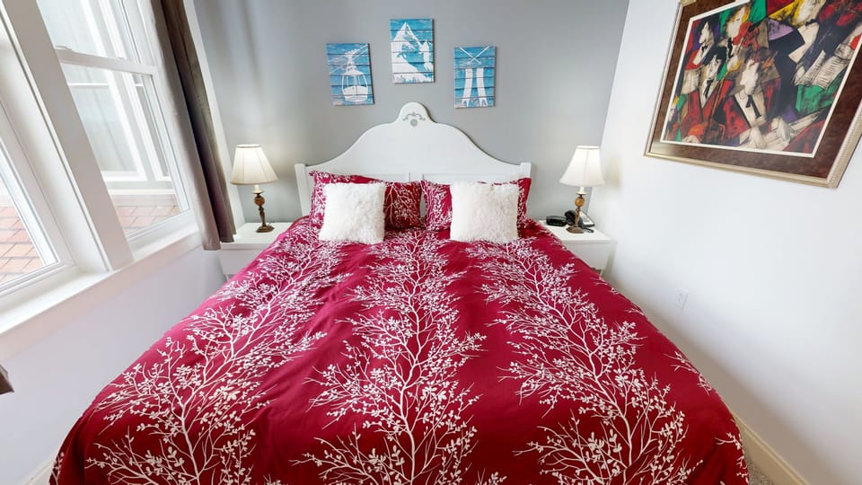 Furniture, Bed, Lamp, Art, Painting
