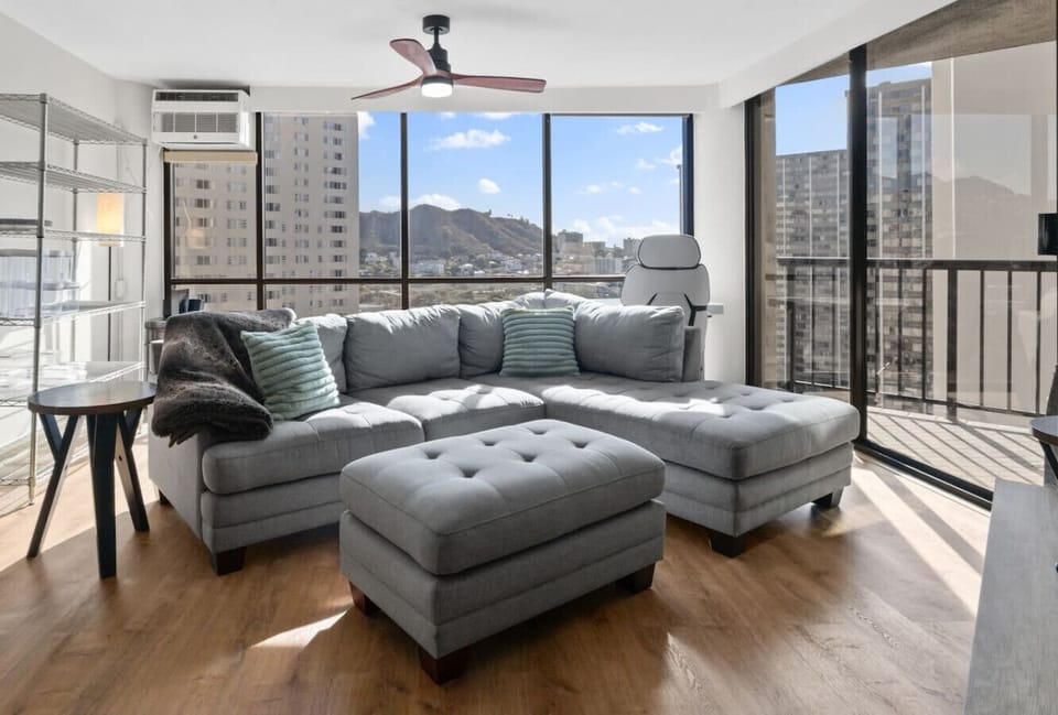 Whether you`re working or unwinding, this airy retreat with panoramic windows and cozy touches makes every moment feel like vacation.