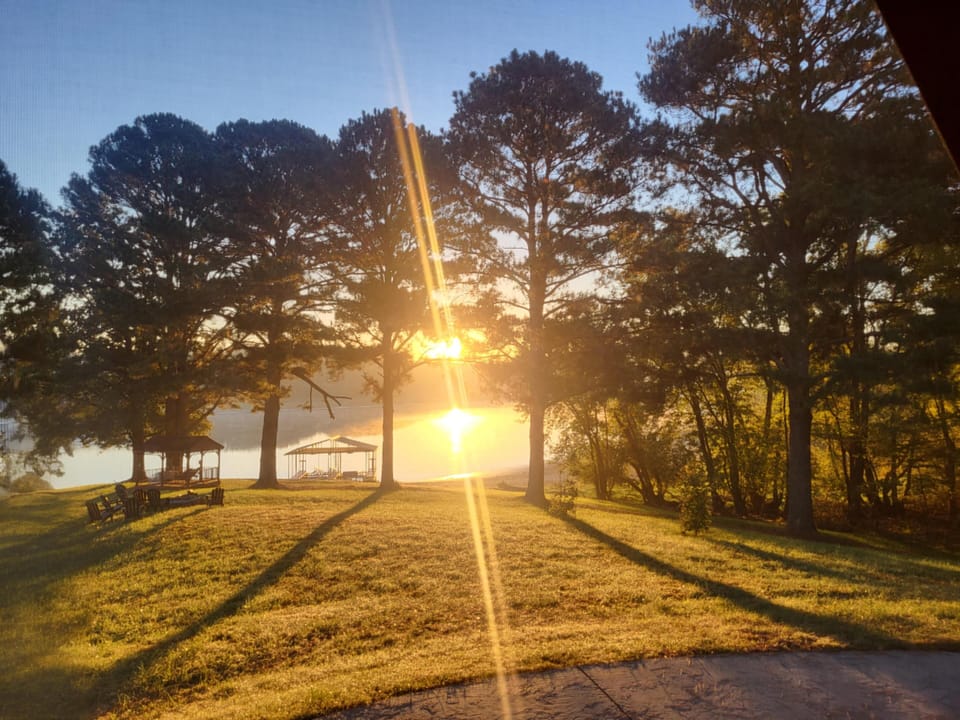 Enjoy your morning coffee with a scenic view of Lake Barkley