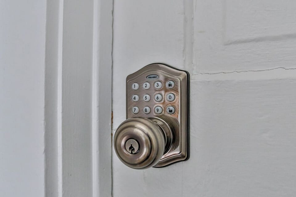 Keyless entry door lock adds convenient, secure access for a smooth move-in experience.