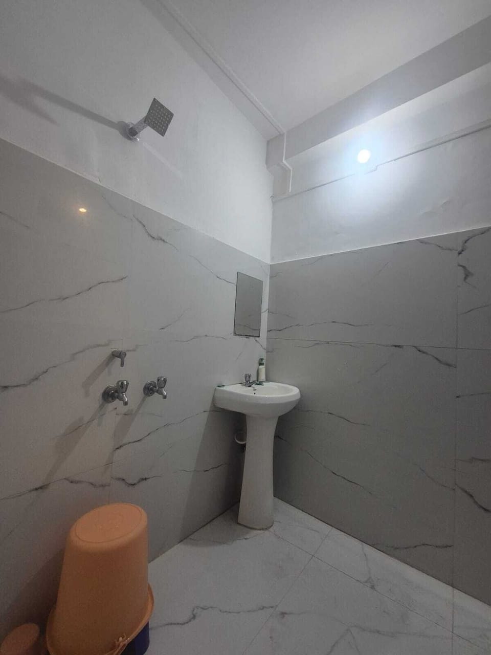 Shower, toilet paper
