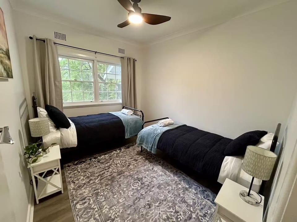 Bedroom 3 has two single beds - all linen is provided