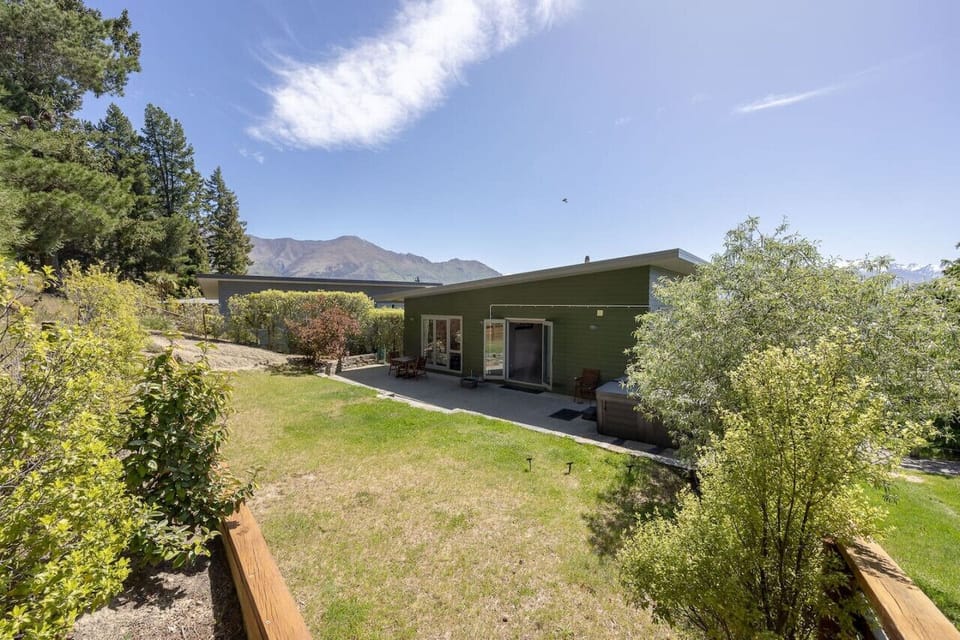Backyard of the home