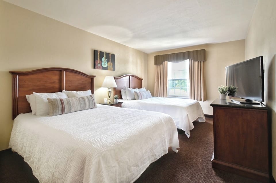 Sink into crisp beds for a restful, quiet night’s sleep.
