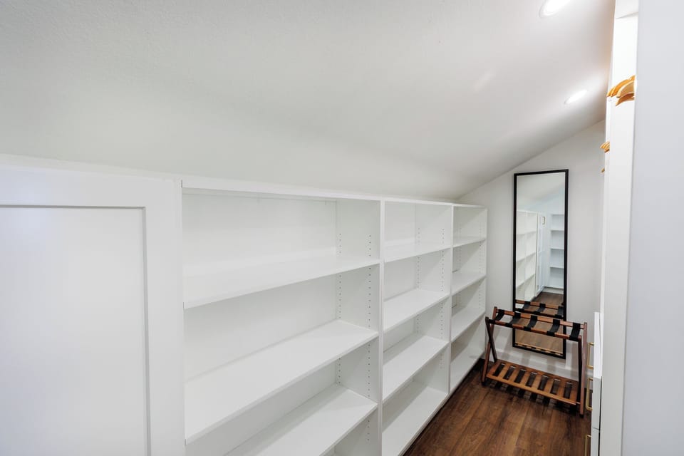 Walk-in closet.